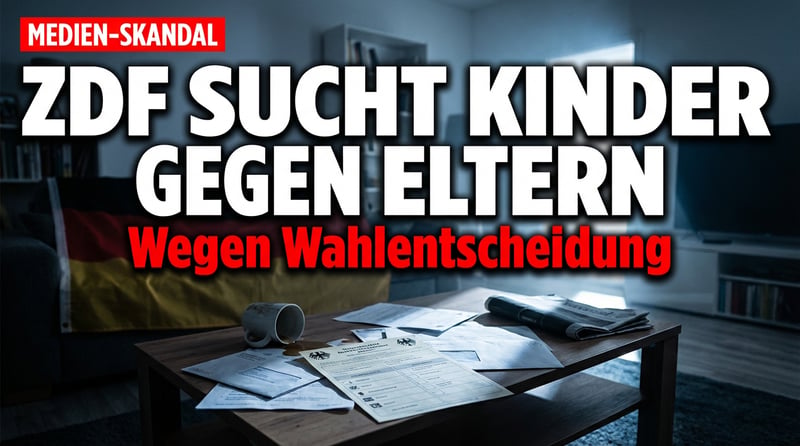 ZDF sucht Kinder, die ihre AfD-wählenden Eltern anprangern – Propaganda mit Zwangsgebühren