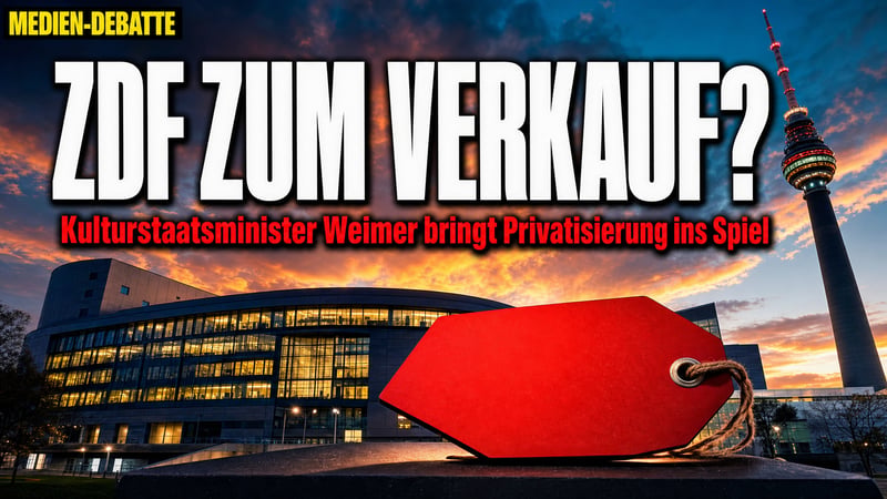 ZDF verkaufen? Weimer bringt das Undenkbare ins Spiel