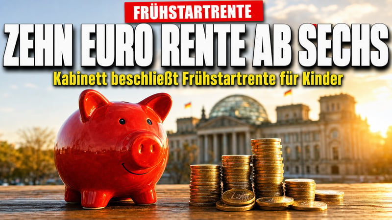 Zehn Euro vom Staat: Kabinett beschließt Rente ab der Einschulung!
