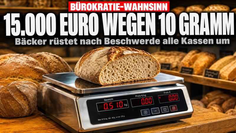 Zehn Gramm Brot – und 15.000 Euro futsch: Bäcker verzweifelt