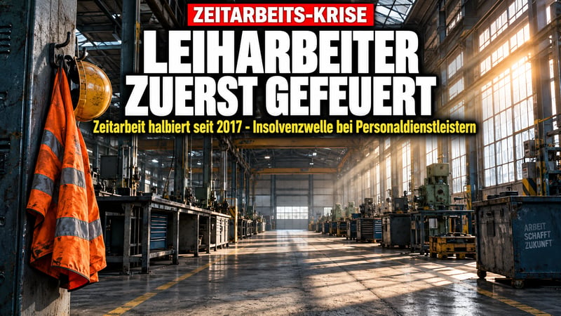 Zeitarbeit im freien Fall: Warum Leiharbeiter zuerst gehen müssen