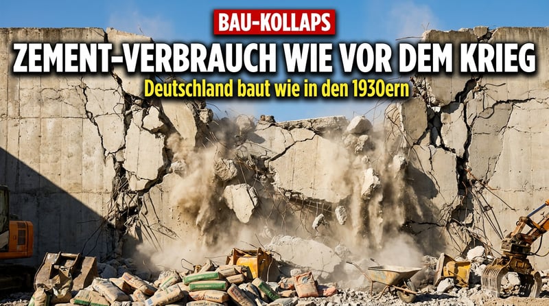 Zement auf Vorkriegsniveau: Deutschlands Baukrise offenbart das Versagen einer ganzen Politiker-Generation