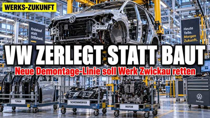Zerlegen statt bauen: Rettet die Recycling-Straße das VW-Werk Zwickau?