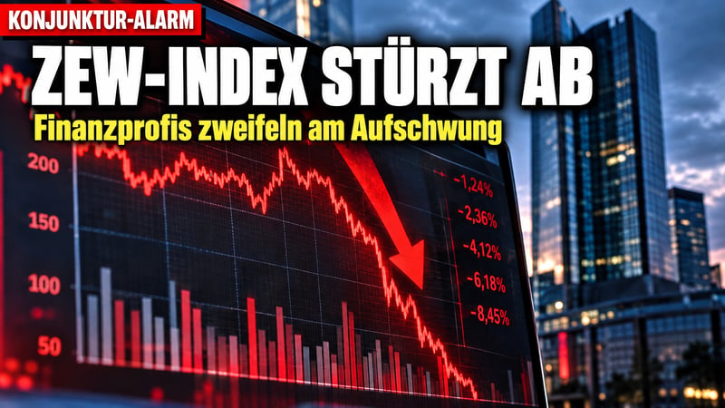 ZEW-Dämpfer: Finanzprofis zweifeln am deutschen Aufschwung!
