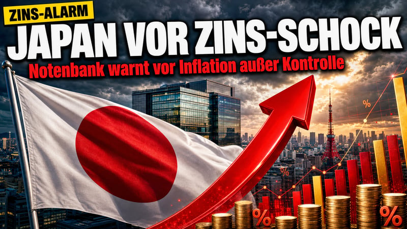 Zins-Alarm aus Tokio: Japans Notenbank wird plötzlich nervös