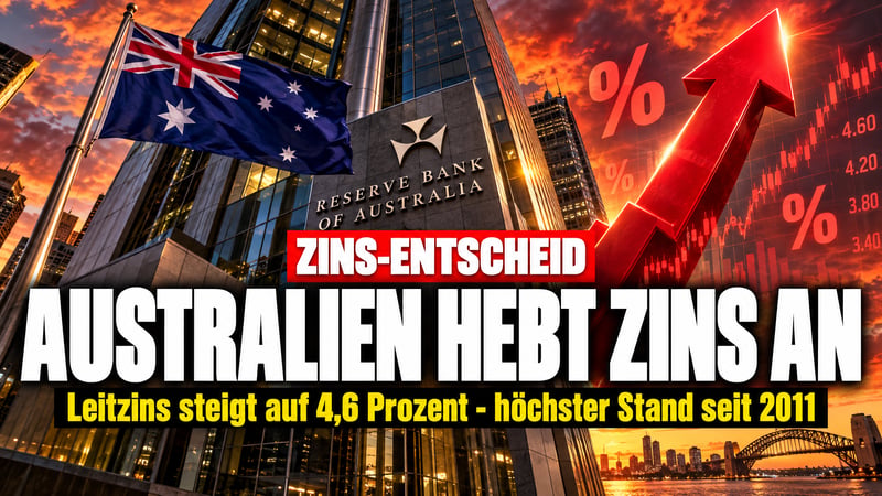 Zins-Hammer in Down Under: Australien kämpft gegen die Inflation