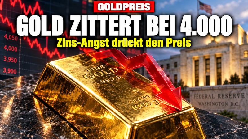 Zins-Schock aus Washington: Gold zittert an der 4.000-Dollar-Marke!