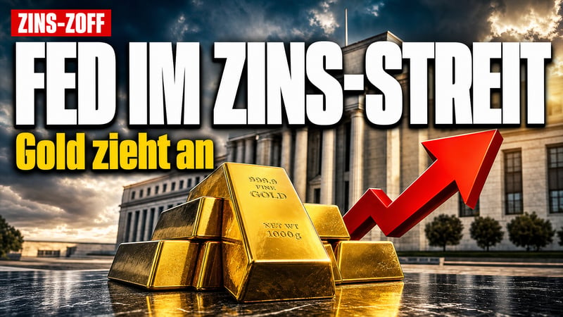 Zins-Zoff in der Fed: Ein Satz genügt – und Gold zieht an