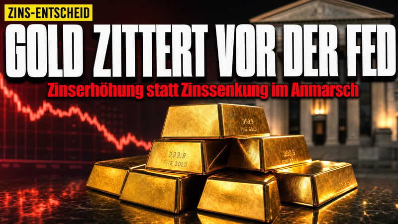 Zinshammer statt Zinssenkung: Gold zittert vor dem Inflations-Doppel