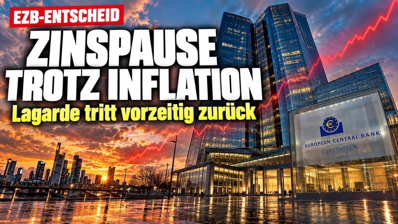 Zinspause trotz Inflationsfeuer: EZB zögert – und Lagarde geht!