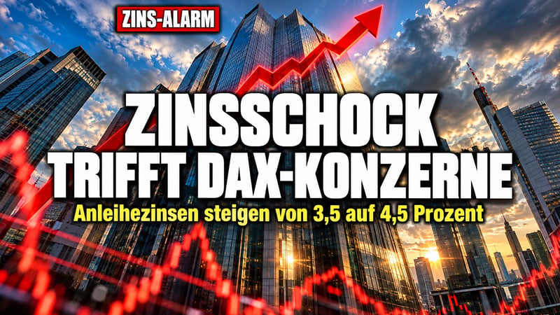 Zinsschock am Anleihemarkt: Jetzt wird es für Dax-Konzerne teuer!