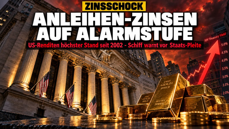 Zinsschock in Washington: Peter Schiff warnt vor 50-Cent-Pleite der USA!