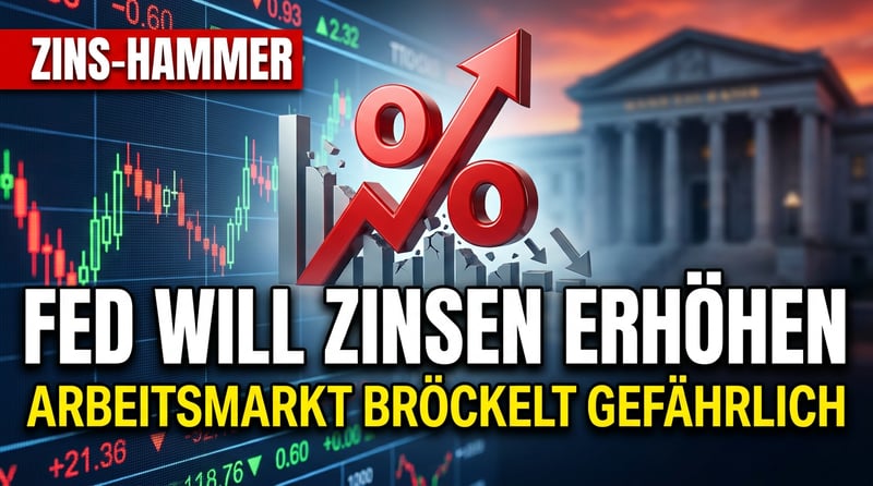 Zinswende rückwärts: Wenn die Fed plötzlich wieder anziehen will, während der Arbeitsmarkt bröckelt