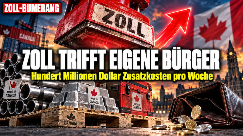 Zoll-Bumerang: Kanadas Vergeltung kostet Bürger 100 Mio. pro Woche!