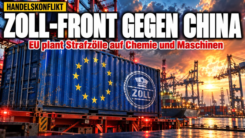 Zoll-Front gegen Peking: Brüssel nimmt Chemie und Maschinen ins Visier