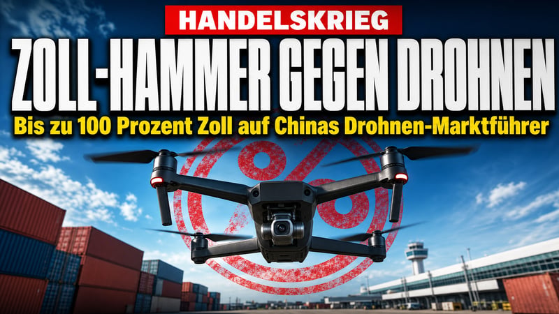 Zoll-Hammer auf Drohnen: Trump nimmt Chinas Luft-Monopol ins Visier