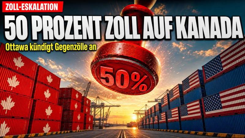 Zoll-Hammer gegen Kanada: 50 Prozent – und Ottawa schlägt zurück!