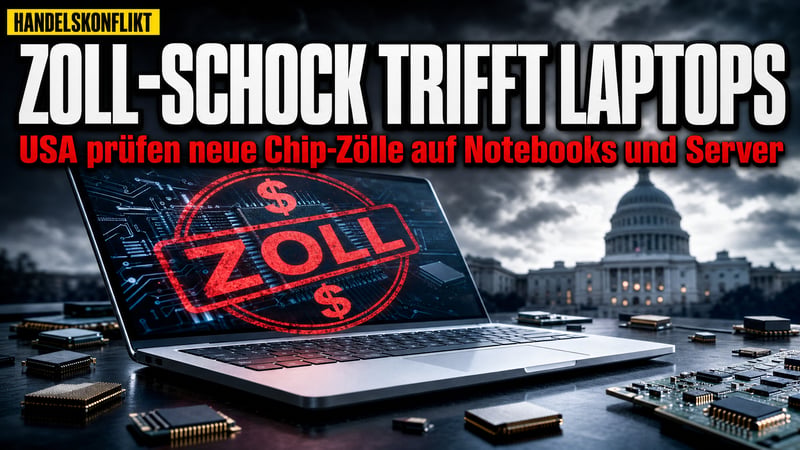 Zoll-Schock aus Washington: Jetzt wird auch der Laptop teurer
