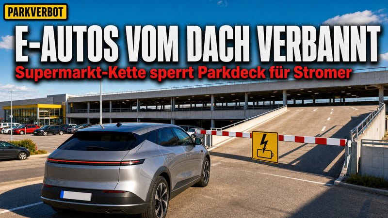 Zu schwer fürs Parkdeck: Supermarkt-Kette sperrt E-Autos aus