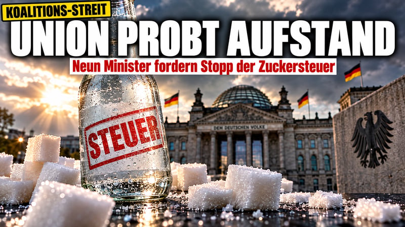 Zucker-Zoff: Neun Unionsminister fordern von Merz das Steuer-Aus!
