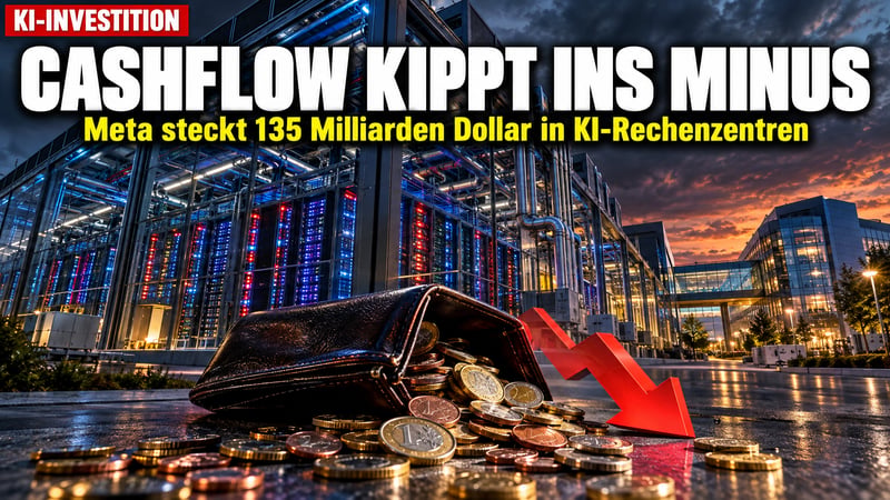 Zuckerbergs KI-Rausch: 135 Milliarden – der Cashflow kippt ins Minus!