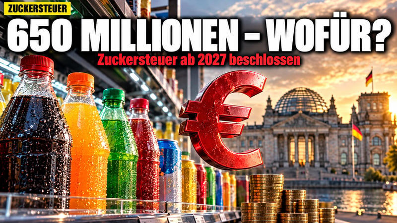 Zuckersteuer 2027: 650 Millionen Euro – und keiner weiß, wofür