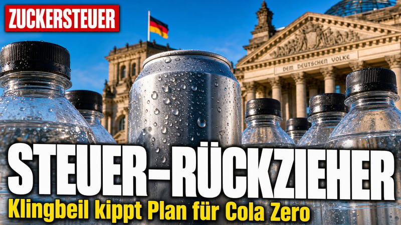 Zuckersteuer auf Cola Zero? Klingbeil kassiert eigenen Plan ein