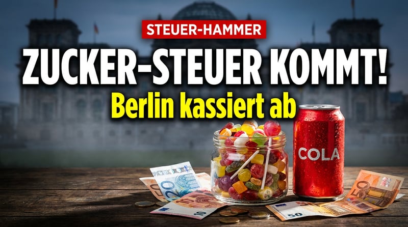 Zuckersteuer durch die Hintertür: Berlin greift dem Bürger erneut in die Tasche