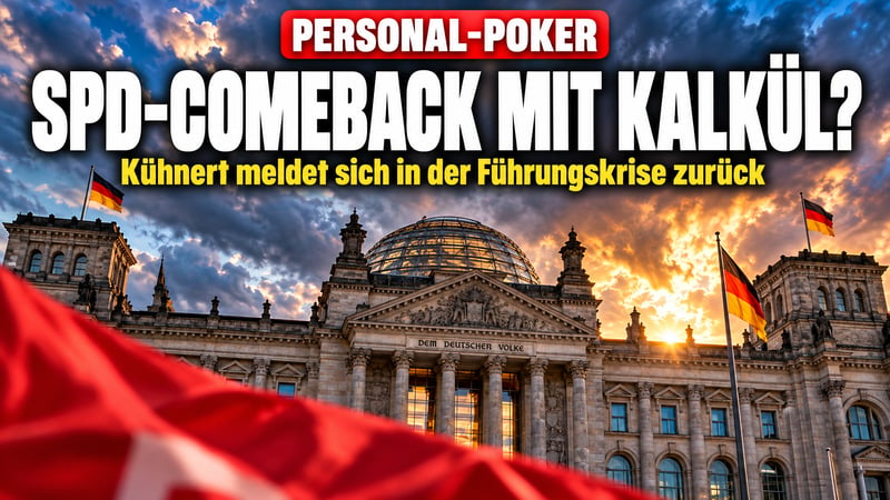 Zufall oder Kalkül? Kevin Kühnert meldet sich zur SPD-Krise zurück