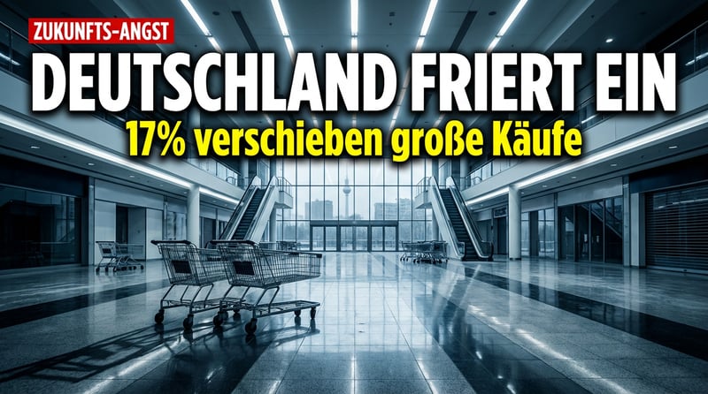 Zukunftsangst lähmt Deutschland: Bürger schieben große Anschaffungen auf die lange Bank