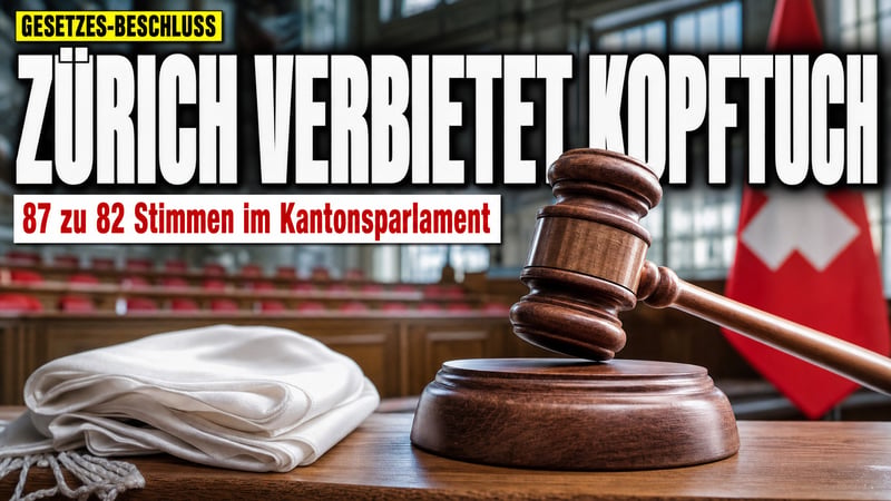 Zürich kippt das Kopftuch: 87 zu 82 – und zwei Grüne stimmen mit