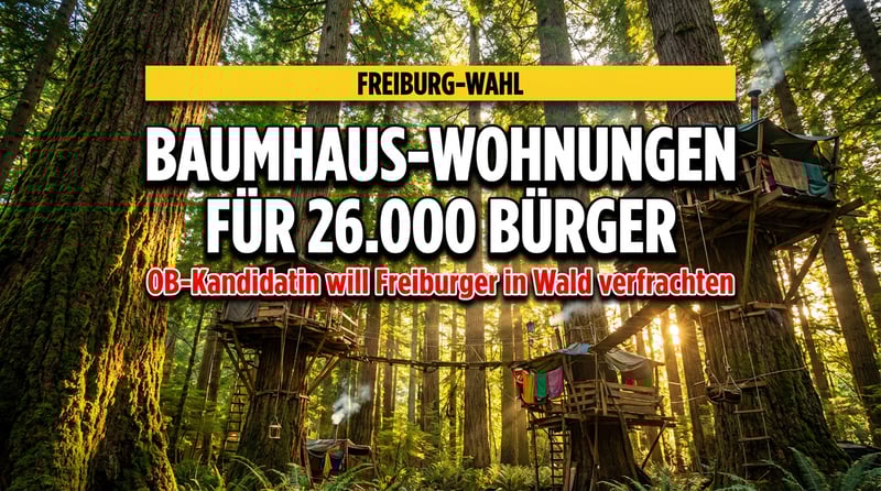 Zurück auf die Bäume: Freiburger OB-Kandidatin will Bürger in Baumhäuser verfrachten