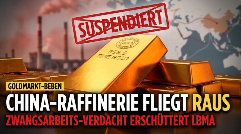 Zwangsarbeits-Verdacht: LBMA schmeißt chinesische Goldraffinerie vom Thron – und der Goldmarkt spürt es