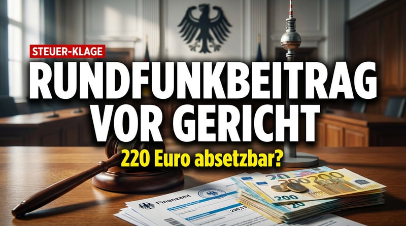 Zwangsgebühr vor Gericht: Steuerzahlerbund kämpft für Absetzbarkeit des Rundfunkbeitrags