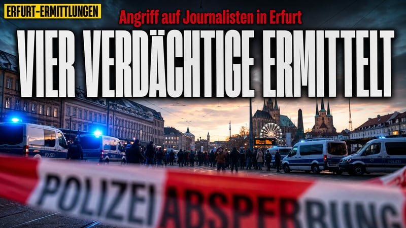 Zwei Monate nach Erfurt: Vier Verdächtige nach Angriff auf Reporter