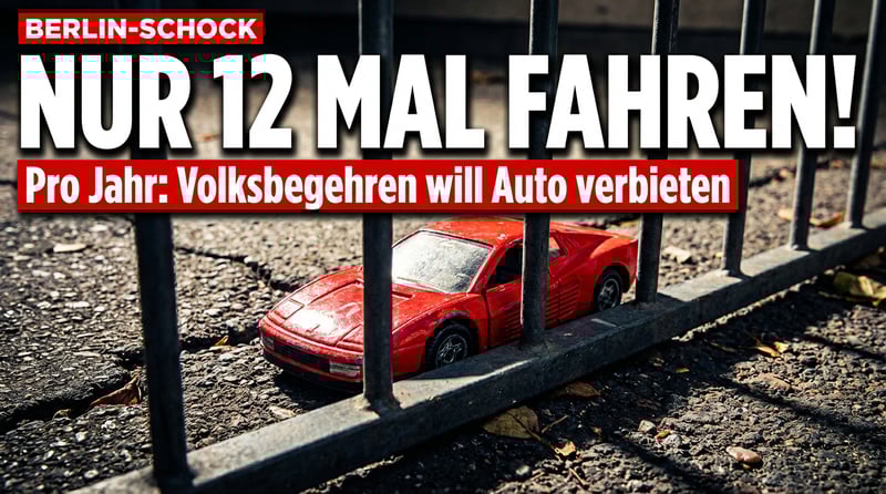 Zwölf Autofahrten pro Jahr: Berliner Volksbegehren will Bürger zu Bittstellern degradieren
