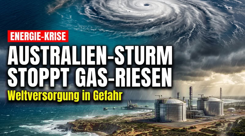 Zyklon „Narelle" legt Australiens LNG-Giganten lahm – globale Energieversorgung wackelt