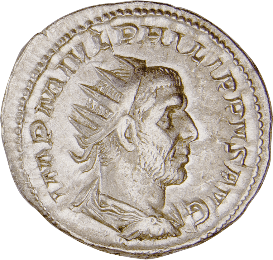 Antoninian Philippus I. Arabs · Vorderseite