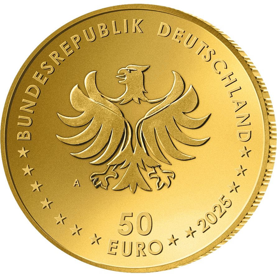 50 euro Health 2025, value side with mint mark A