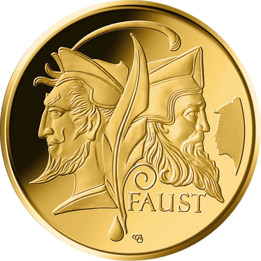100 euro Faust 2023, picture side