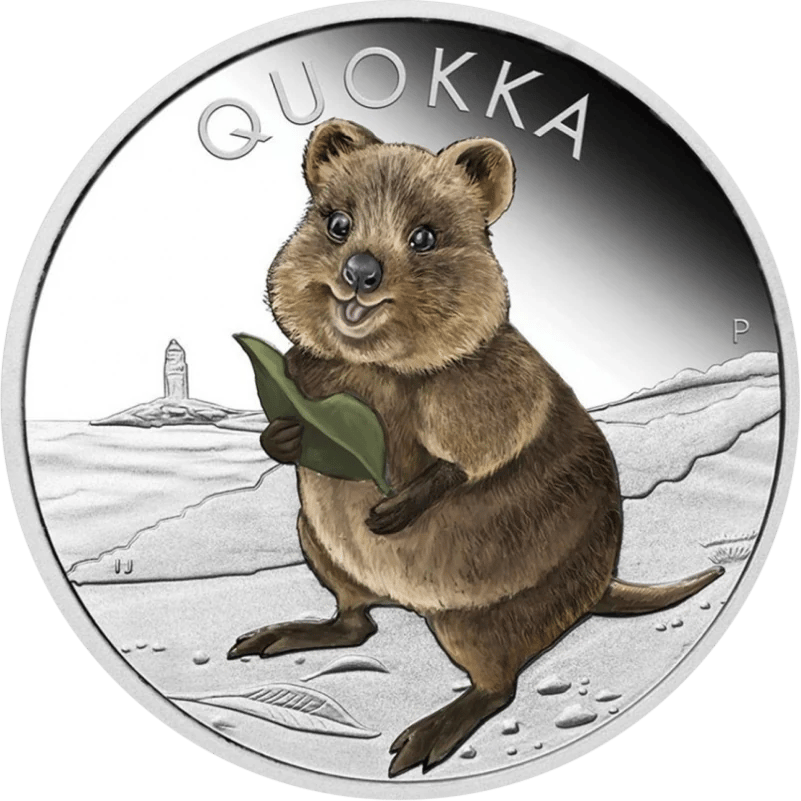 Quokka 2021, reverse: coloured quokka