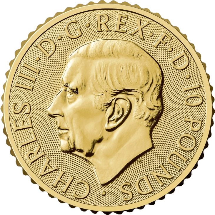 1/10 ounce of gold · Portrait side