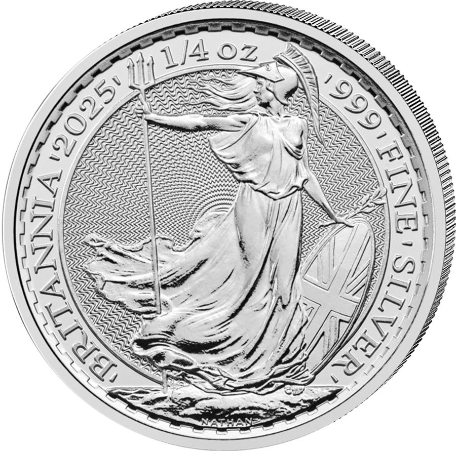 1/4 Unze Silber · Britannia-Seite