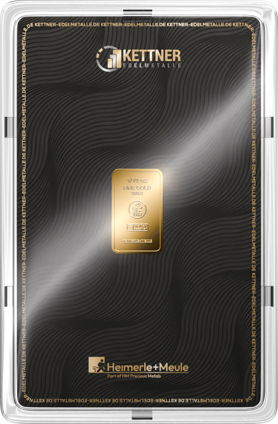 Card from Kettner Edelmetalle with the same bar