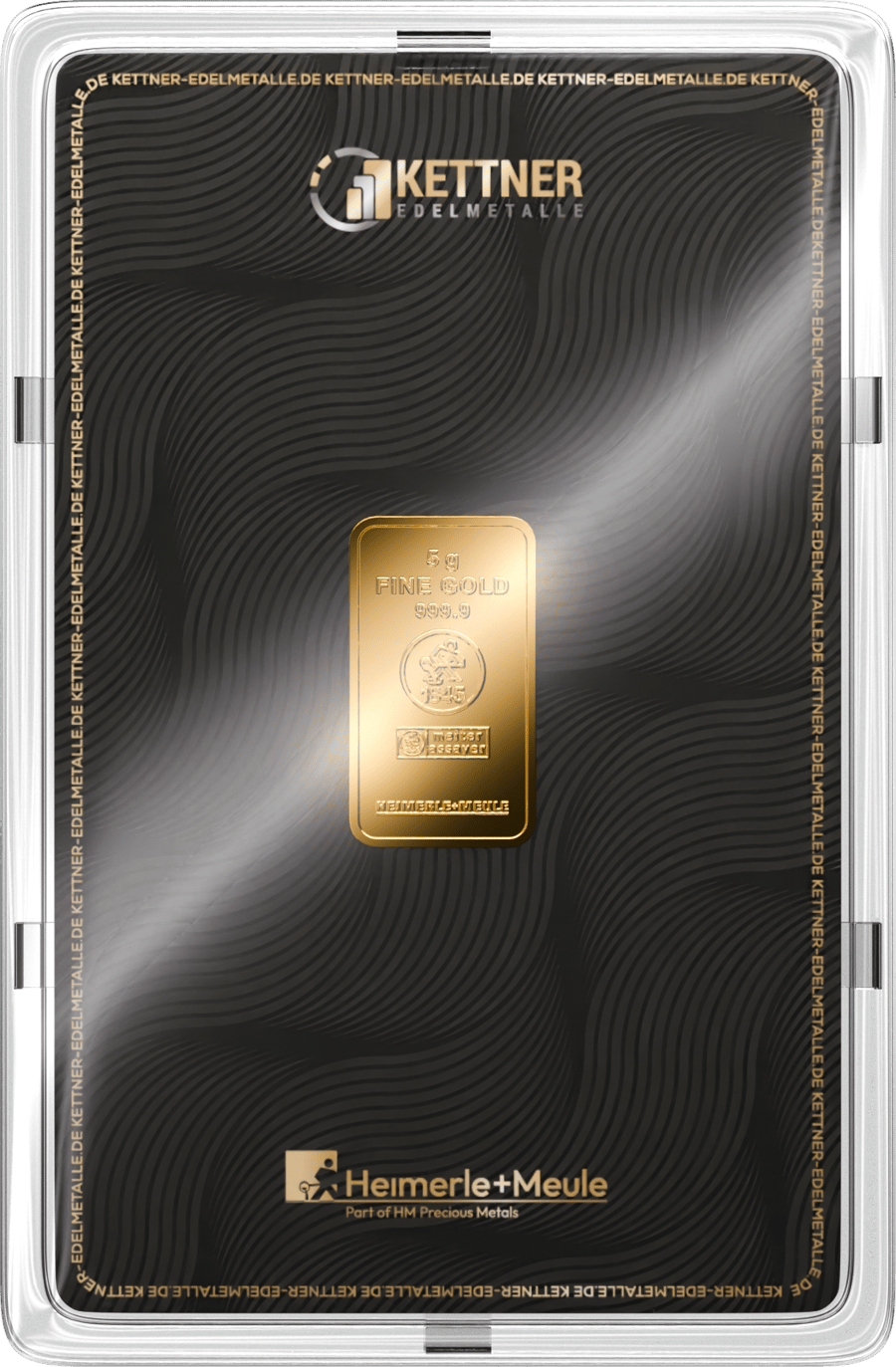 Card from Kettner Edelmetalle with the same bar