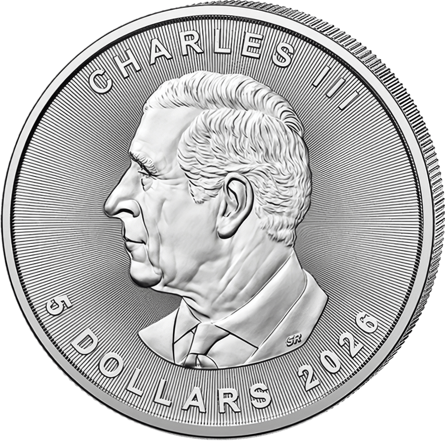 1 ounce of silver · Portrait side