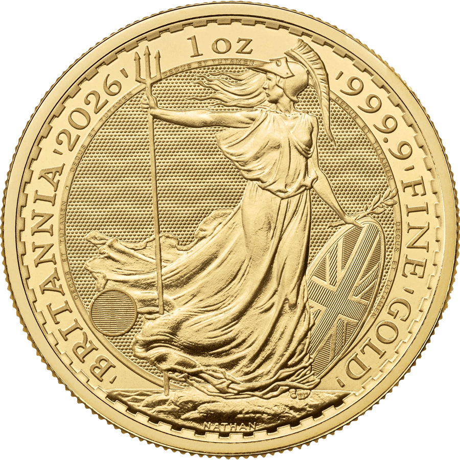 1 Unze Gold · Britannia-Seite
