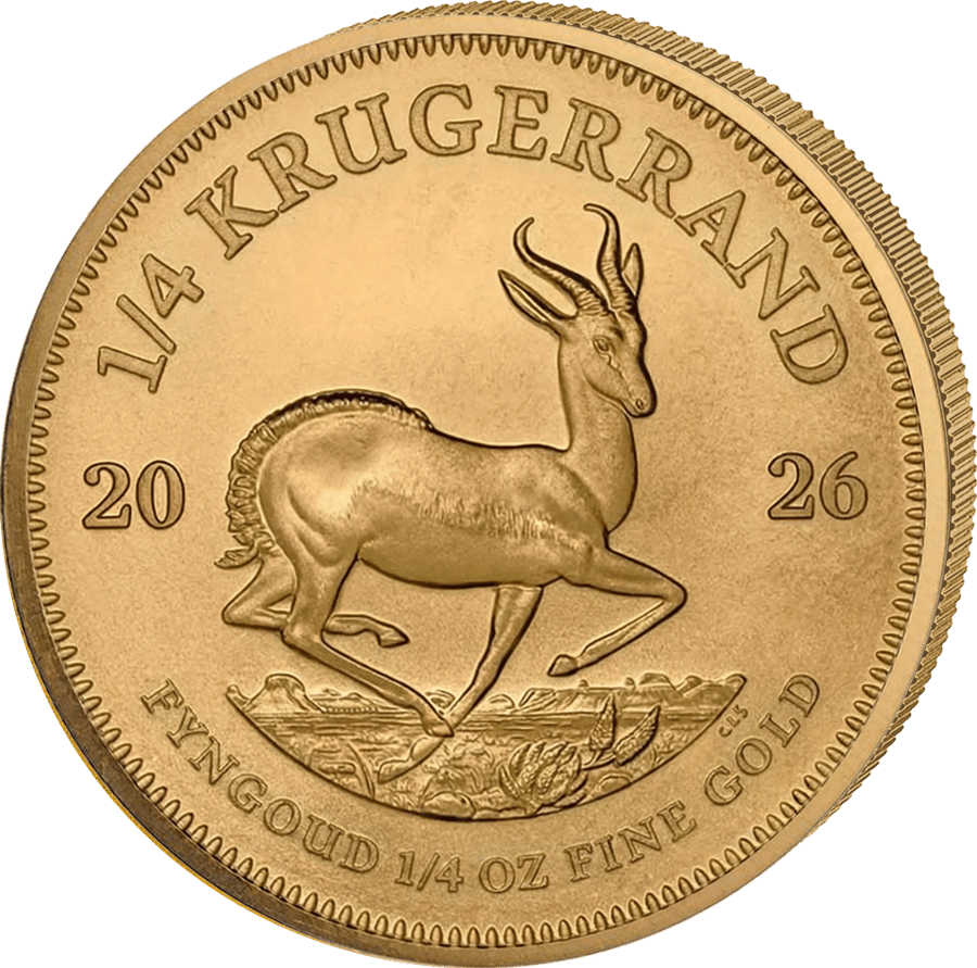 1/4 ounce of gold · Springbok side