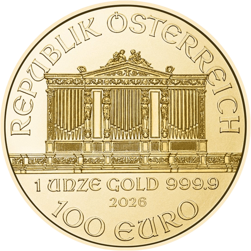 1 Unze Gold · Orgelseite