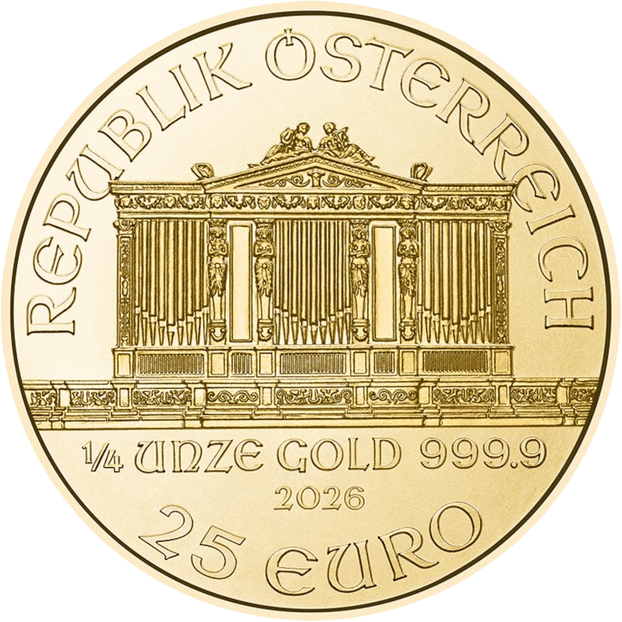 1/4 ounce of gold · Organ side